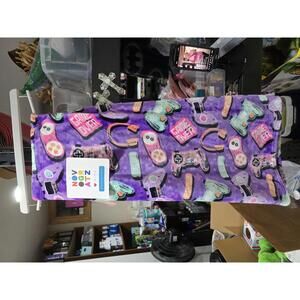 Novogratz Kids Plush Throw Blanket with Gaming‎ Controller Design